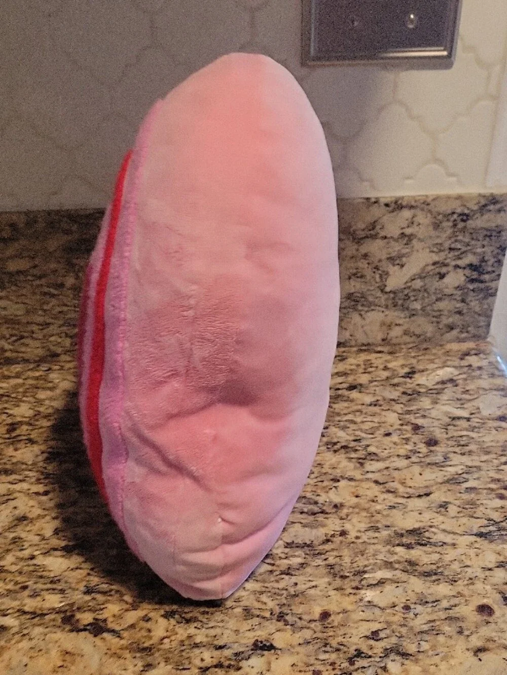 Plush Heart Throw Pillow - Pink & Red